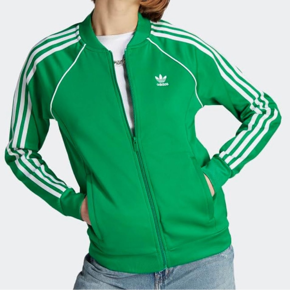 Adidas Originals women’s Adicolour super star track jacket XS Green